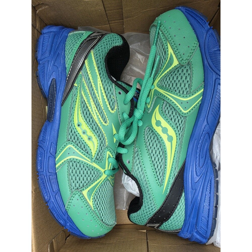 Saucony Ride Millennium  Green/Blue Mesh Lace-Up SVF25BB1 5 Men/6.5 Women’s - Picture 6 of 7